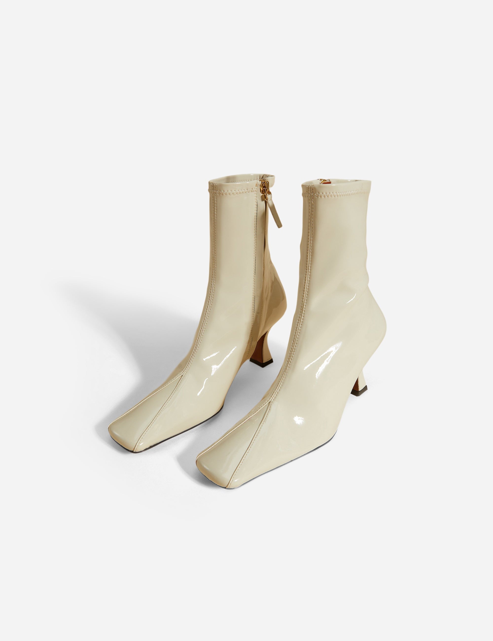 Duck Boots Stretch Vegan Patent Bone