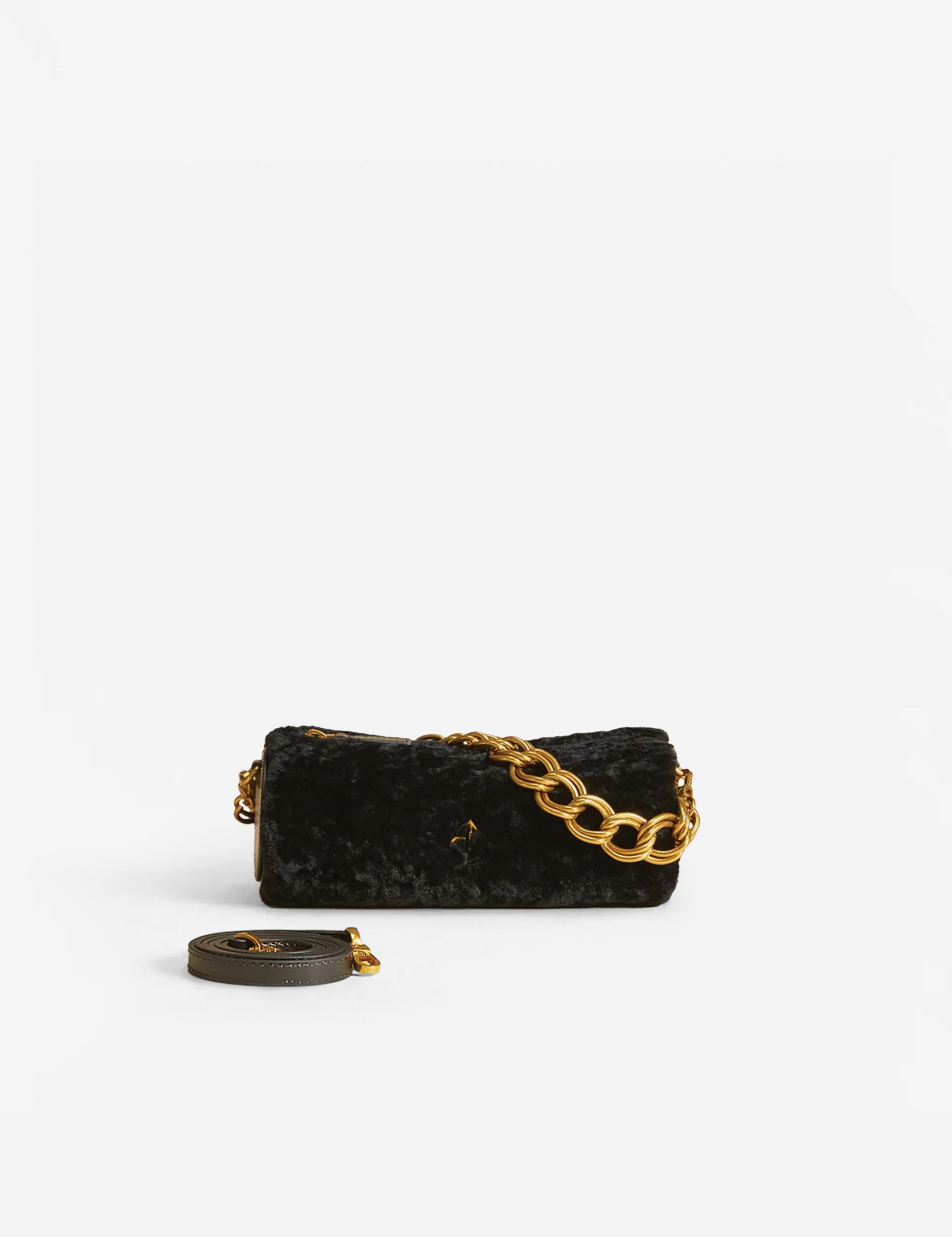 XX Mini Cylinder Black Shearling