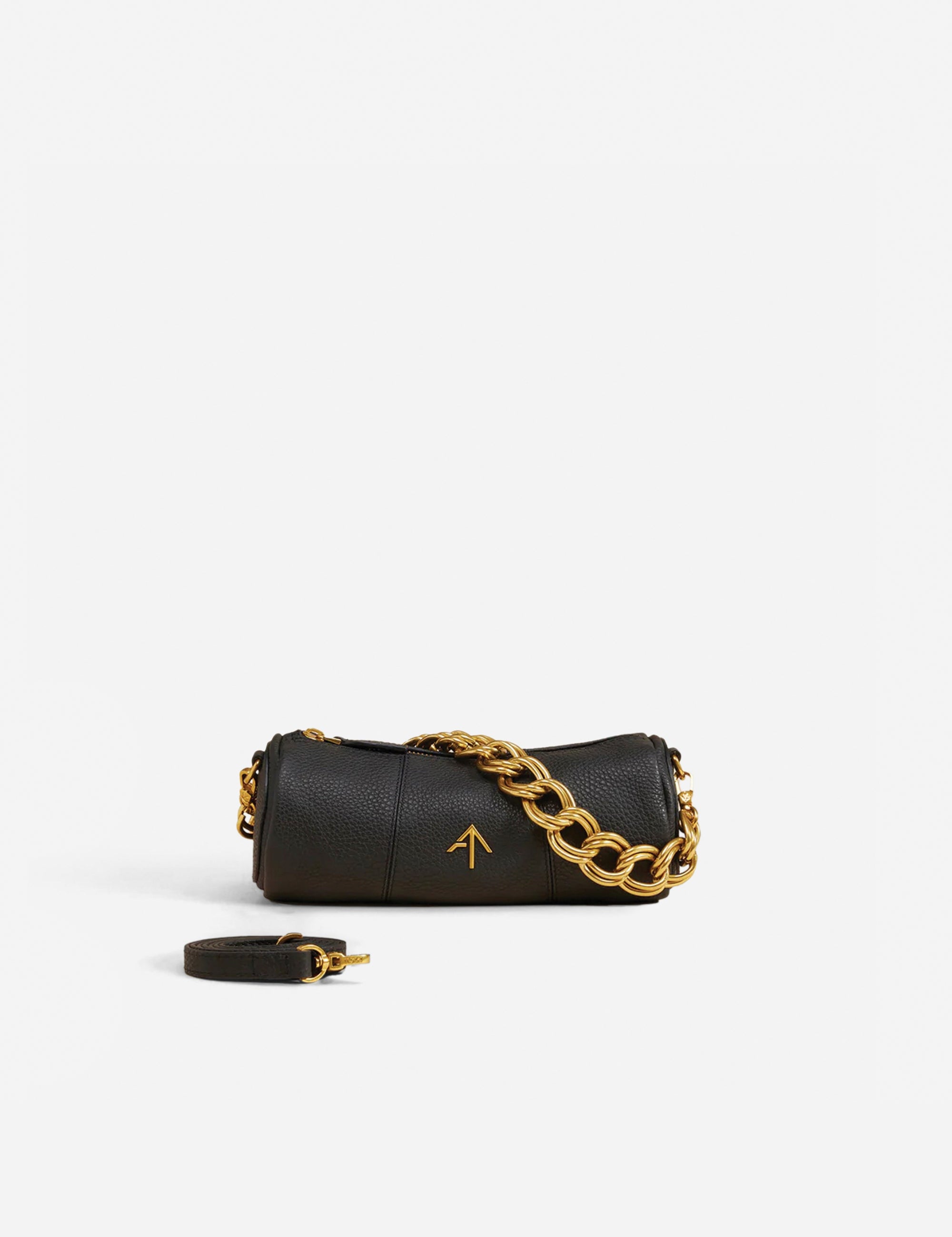 XX Mini Cylinder Calf Skin Leather Black 