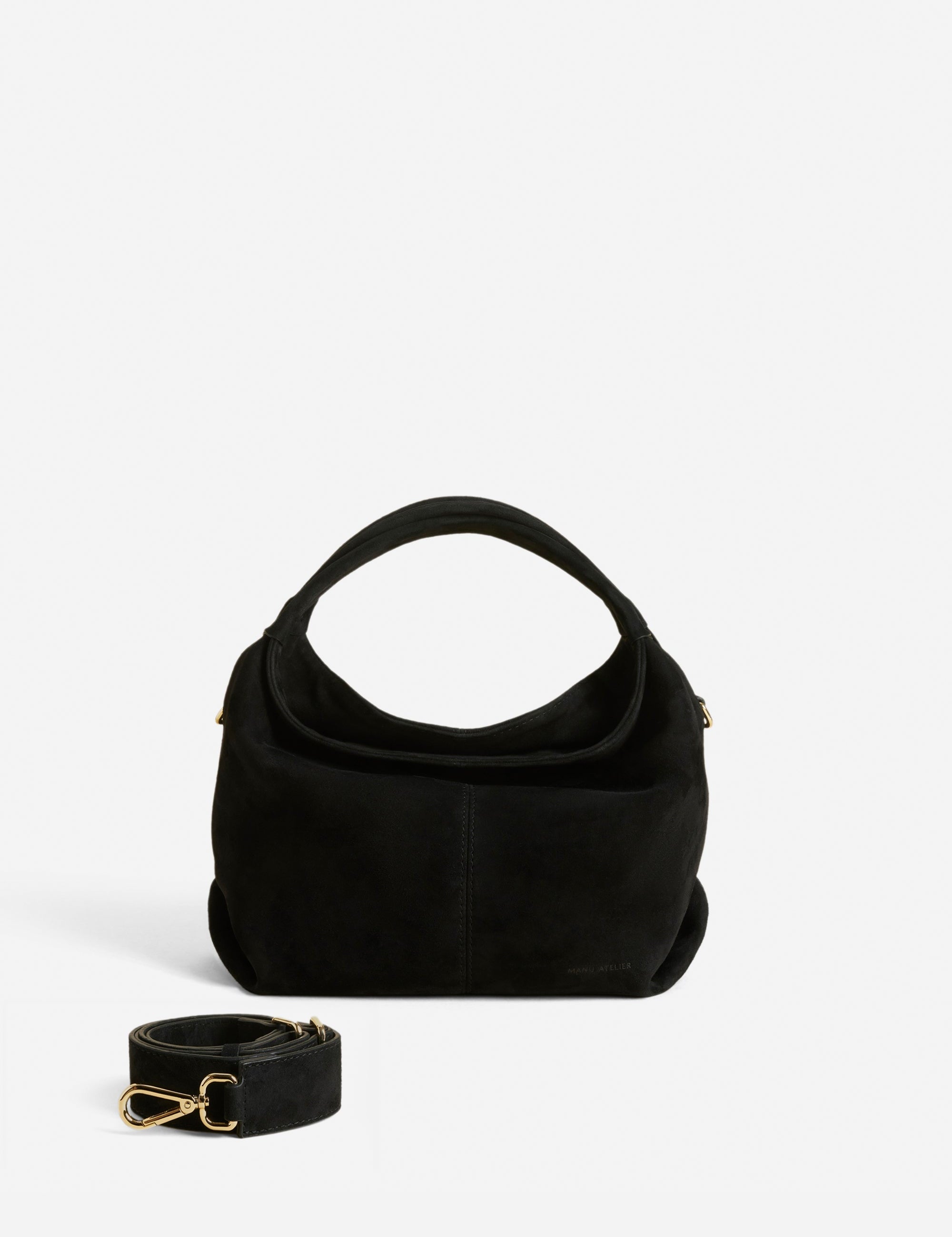 Mini Gala Suede Leather Black 