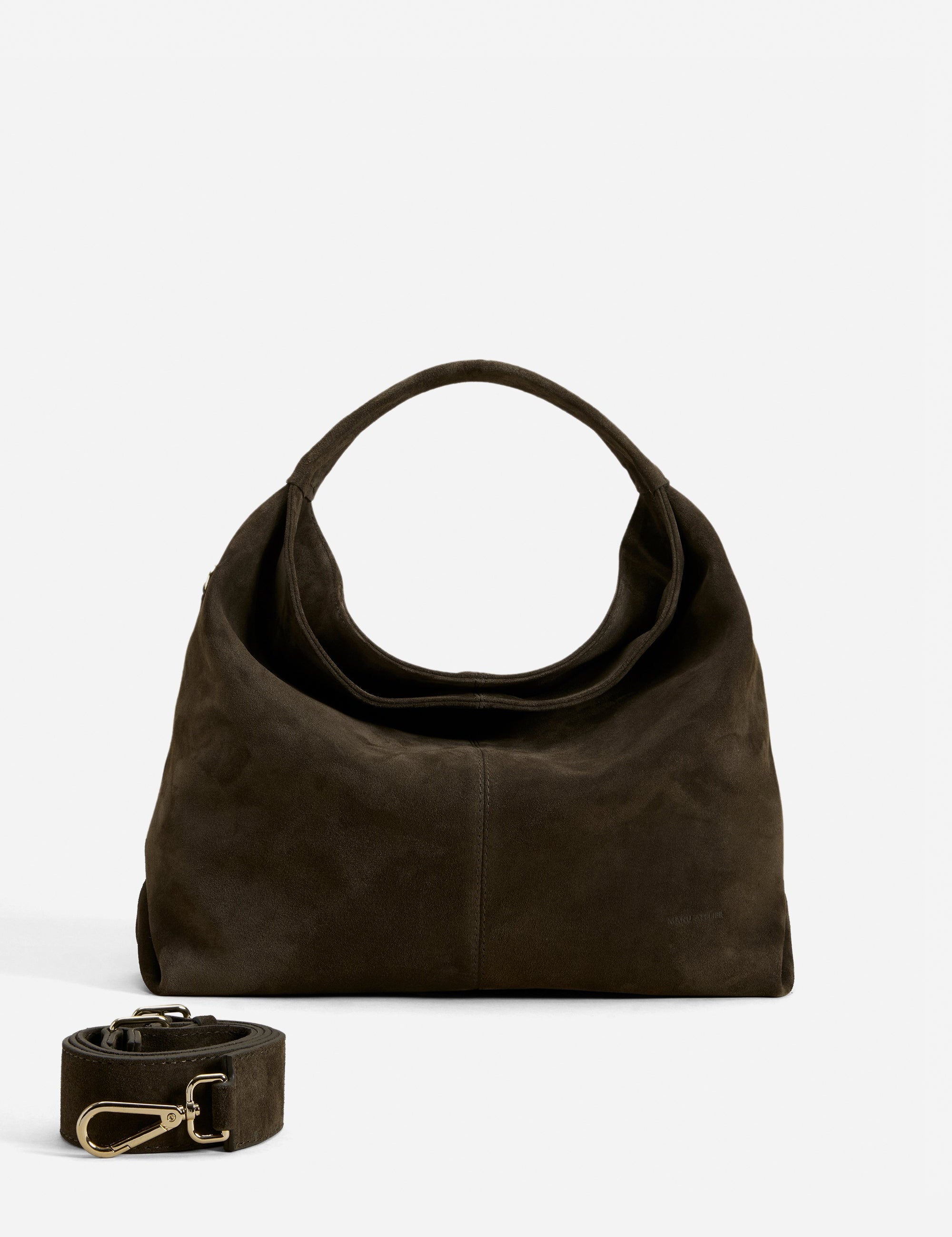 Gala Tobacco Green Suede