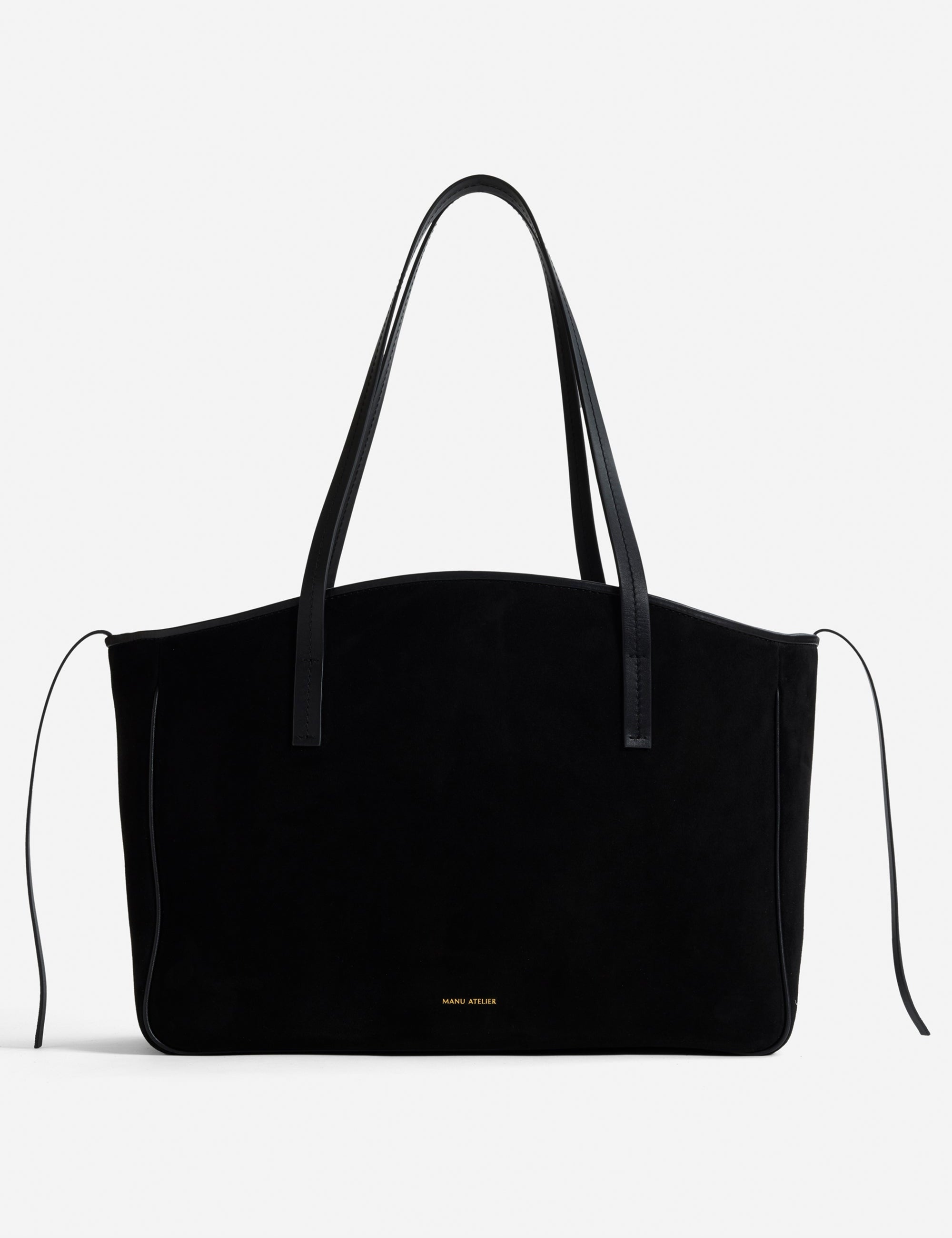 XL du Jour Black Suede & Black Soft Front Open