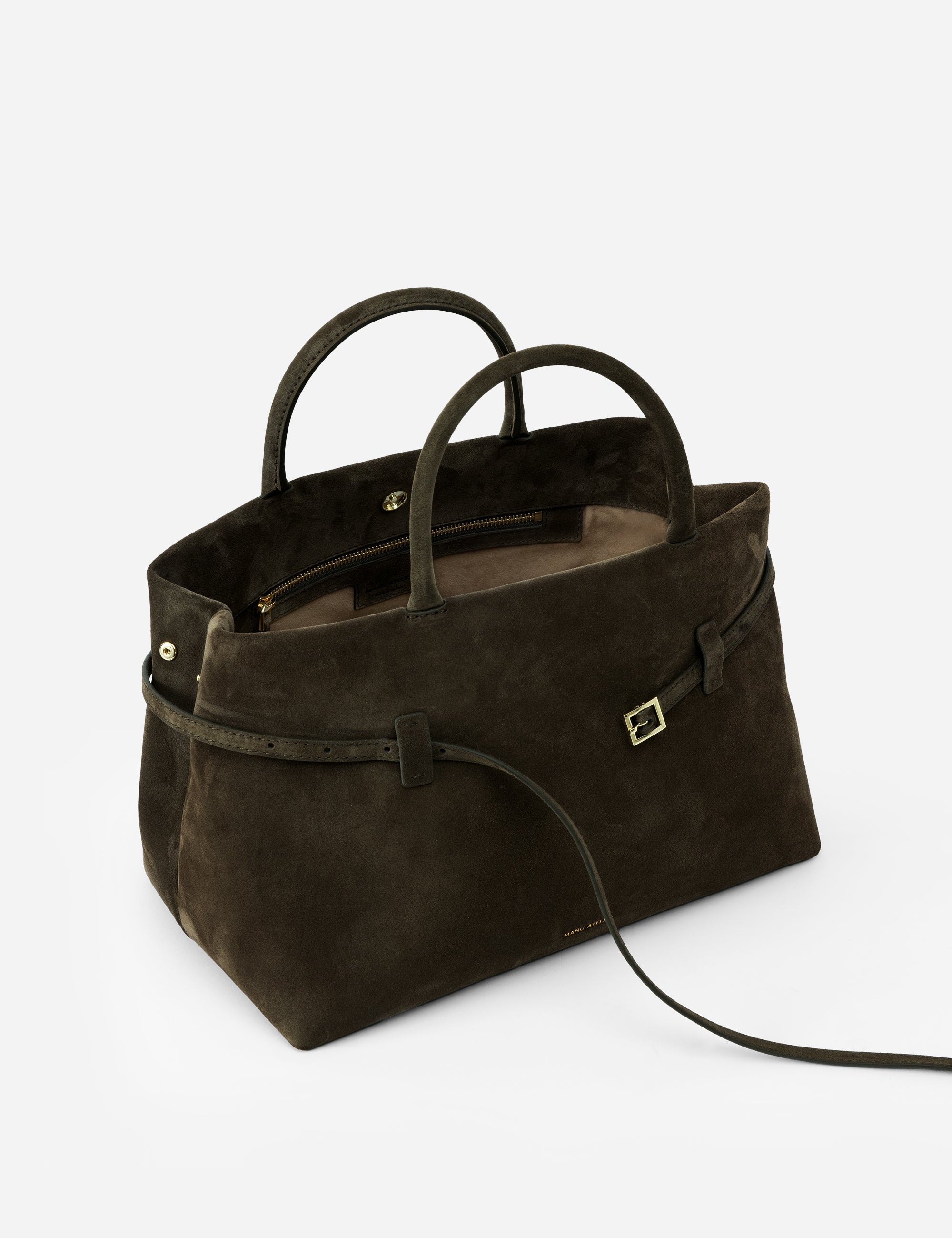 Le Cambon 35 Tobacco Green Suede Inside