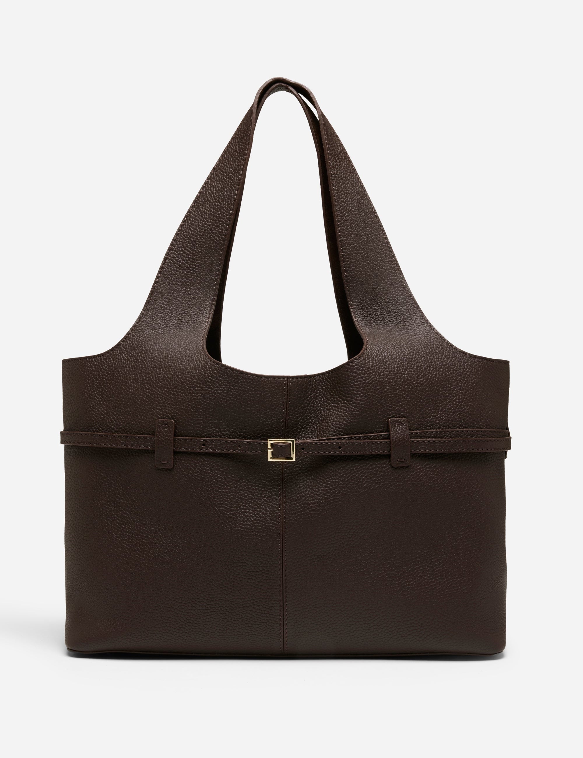 Cambon Cabas Deep Brown Front