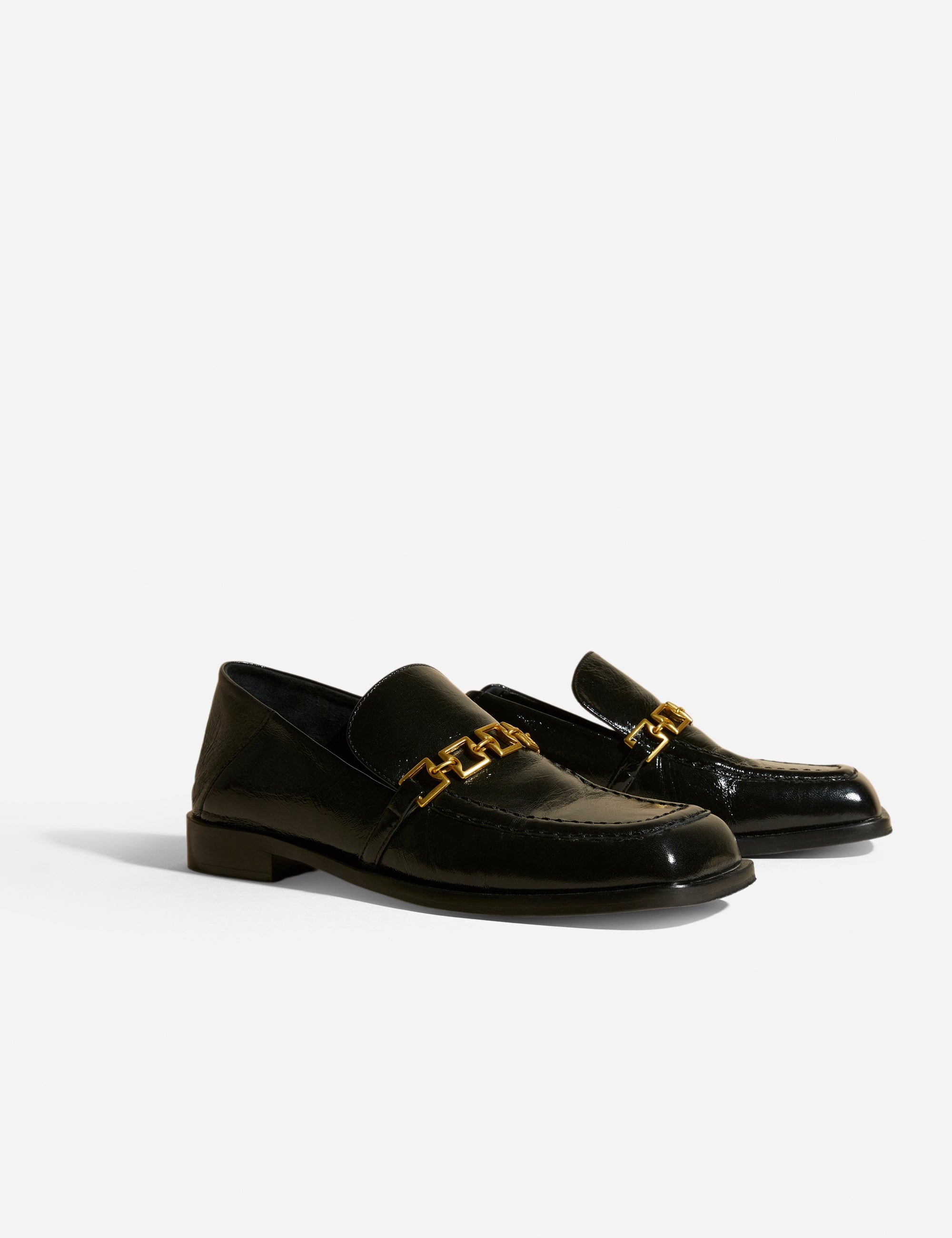 The Tap Loafers Black High Gloss